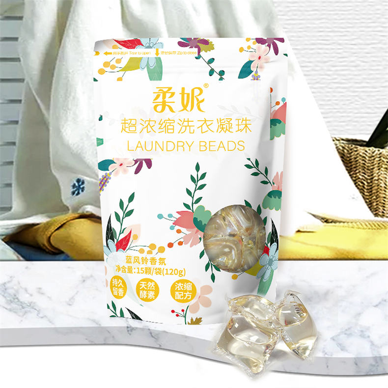 （DF）柔妮超浓缩洗衣凝珠蓝风铃香氛120g/袋*1袋