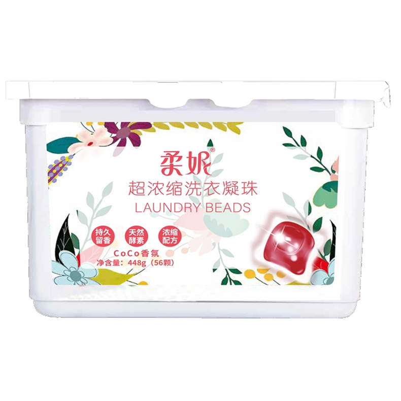 （DF）柔妮超浓缩洗衣凝珠coco香氛448g/盒*1盒
