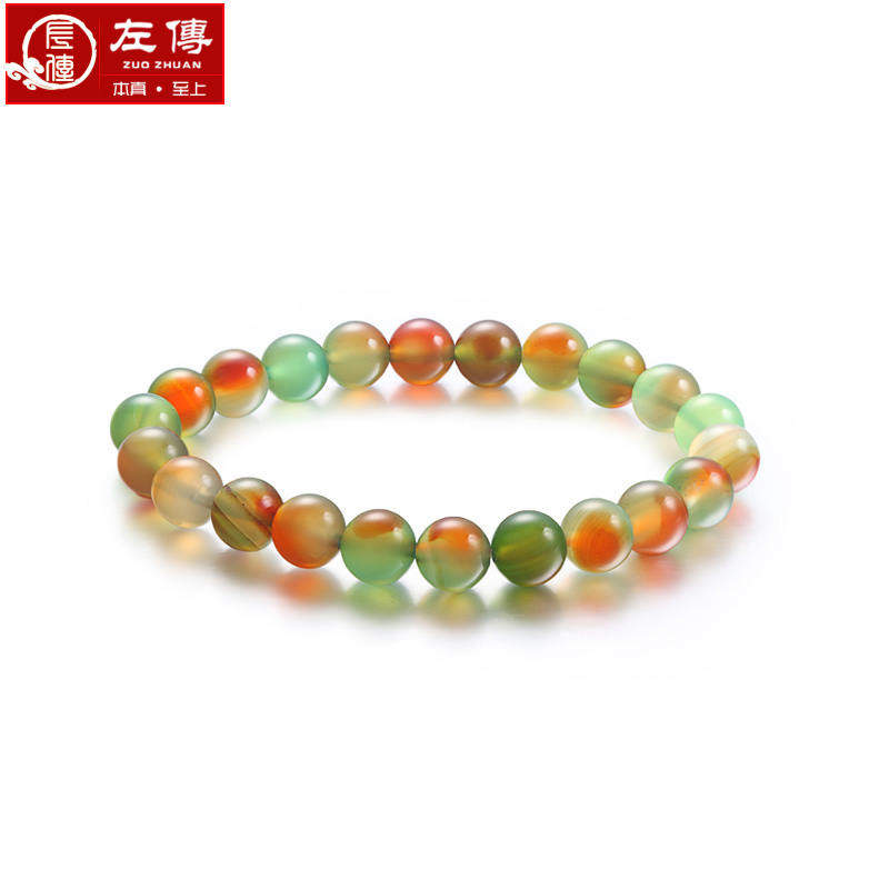 左传-孔雀多彩玛瑙手链（DF）