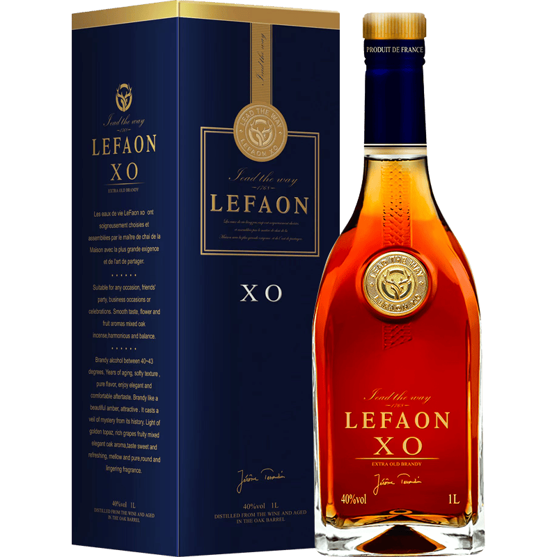 法国原瓶利枫世家XOEXTRA白兰地1000ml/瓶*1瓶【酒精度：40%vol】（SQ）