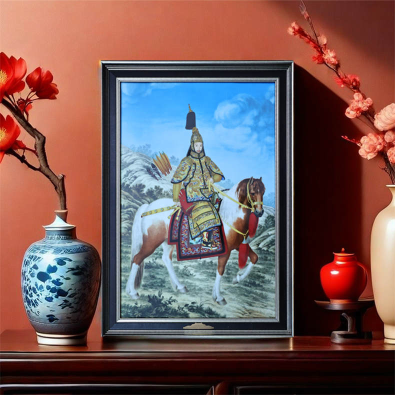 江山永固乾隆御览图瓷板画（BD）