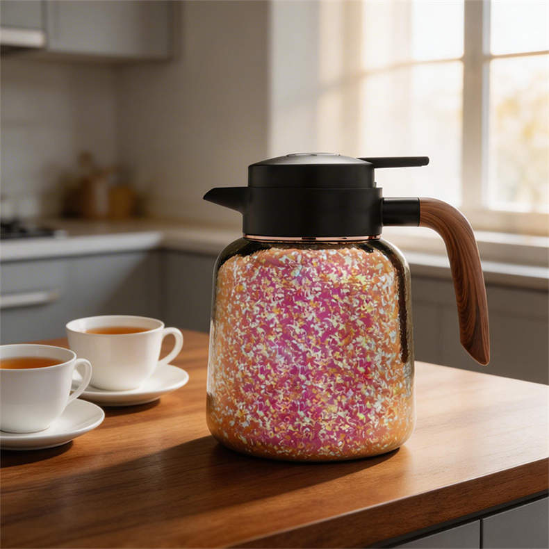 LECEA富硒钛健康焖茶壶*1（赠钛蛋杯*2、钛品茗杯*2）（BD） 固态 银色