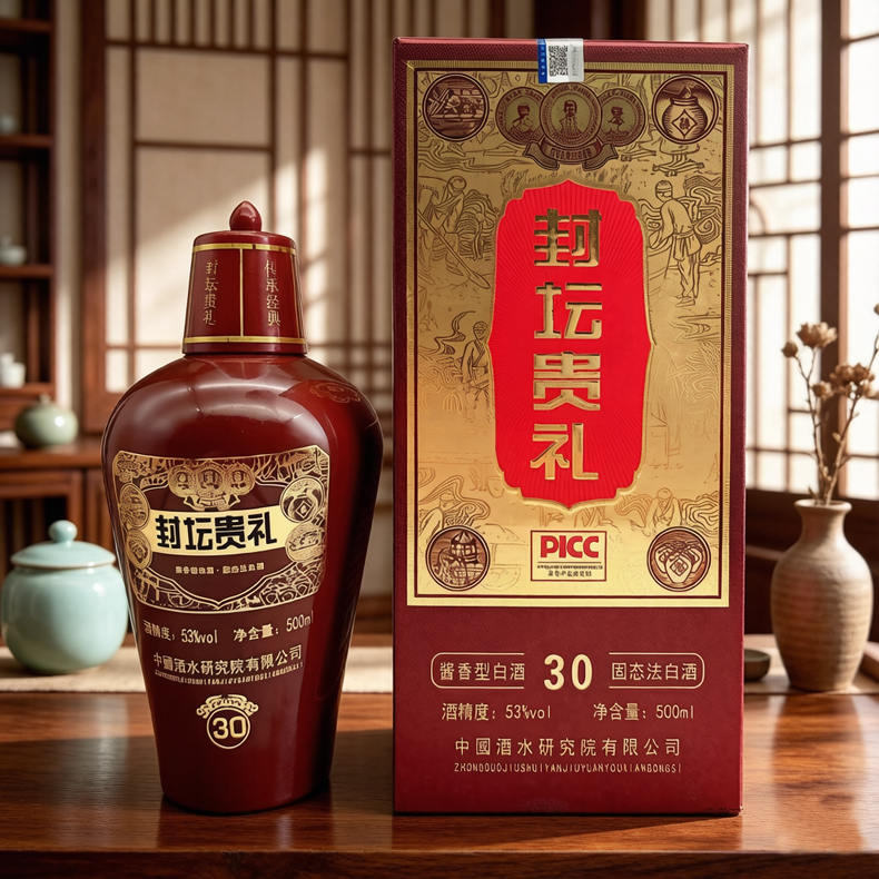 封坛酒酱香型白酒500mL/瓶*12瓶【酒精度：53%VOL】（ZG）