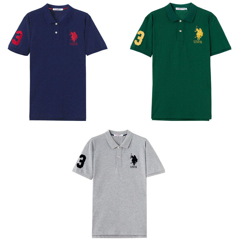 美国U.S.POLO ASSN美士休闲T恤（休闲T恤*3） 无 XL：180