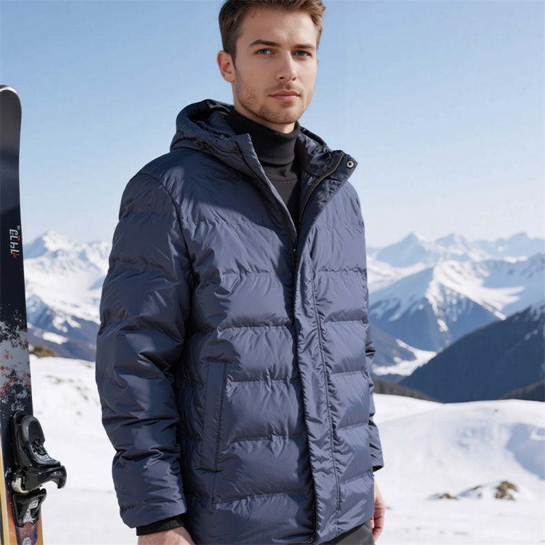 （BD)JANCYBONY男士压胶连帽羽绒服